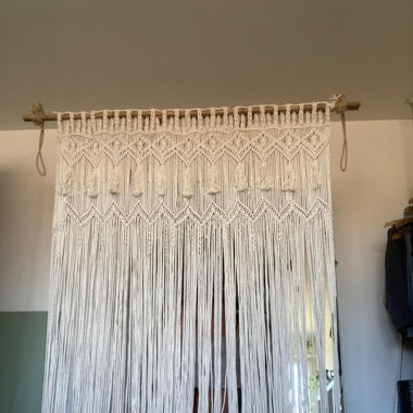 2x Macrame Vorhänge