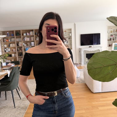 Black Off-Shoulder Top