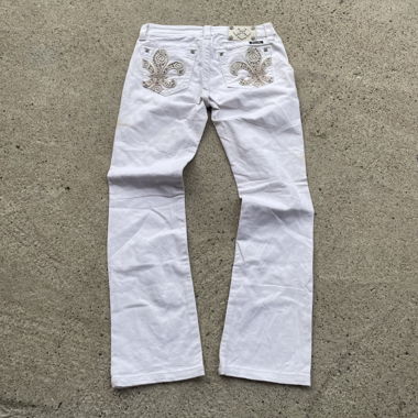 Jeans bianchi da donna, taglia 30, taglia M