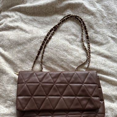 Sac brun matelassé 