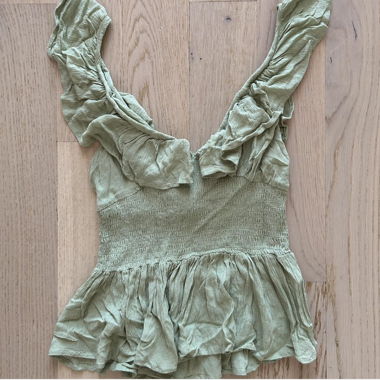 sage green blouse from asos
