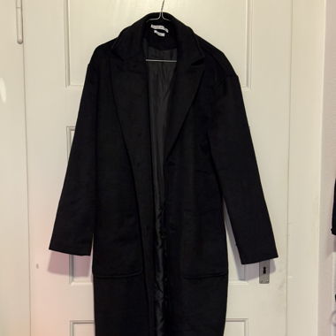 Another Influence wool blend over coat longline