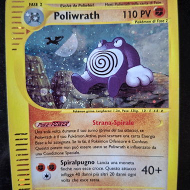 Pokémon Karte Poliwrath Holo Italien