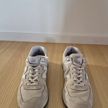 Women's New Balance 574 Off White, Size US 8,5