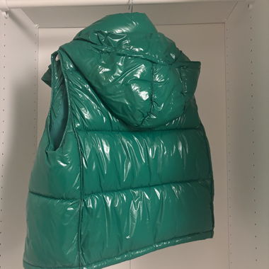 Green Zara Padded Gilet with Hood