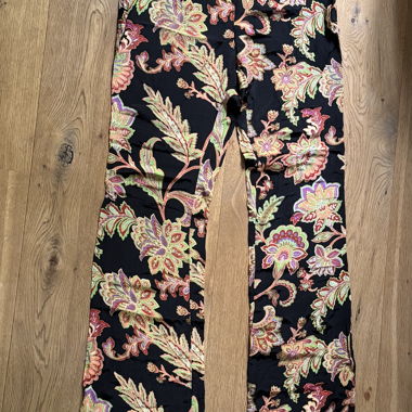Pantalon évasé femme à motifs