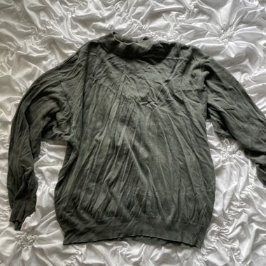 Maglione Raffi con collo alto a costine