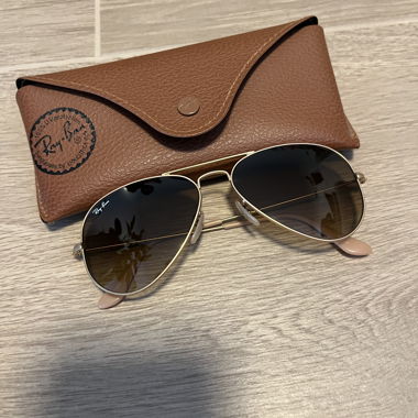 Occhiali da sole Ray-Ban Aviator oro-marrone