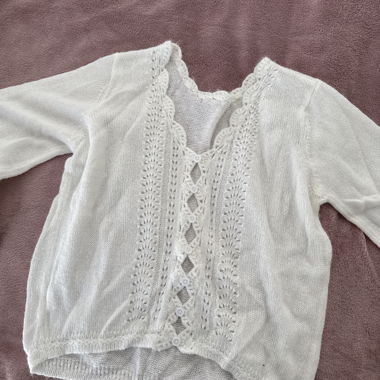 White Knit Cardigan