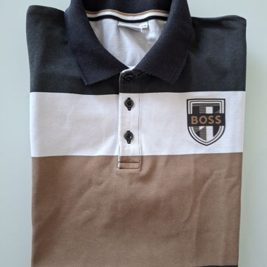 Polo BOSS tricolore XS