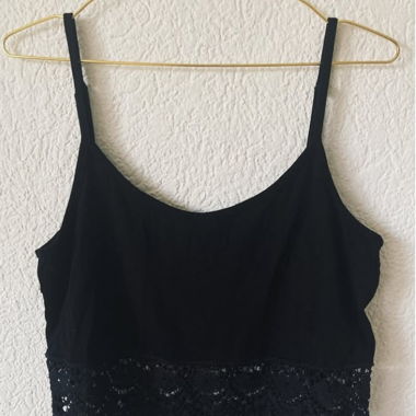 Top mit Spitze