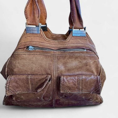 Vintage braune Diesel Ledertasche