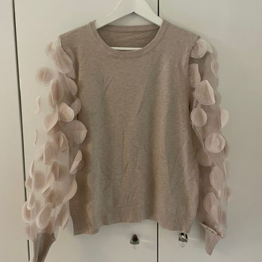 Pullover transparente Ärmel