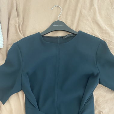 Top zara vert canard 