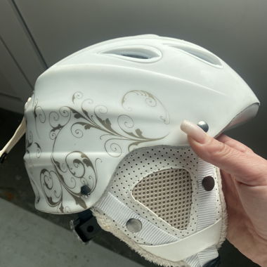 Weisser Skihelm Grösse 54-57