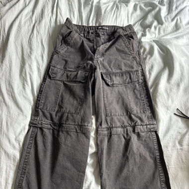 Zara Black Cargo Jeans