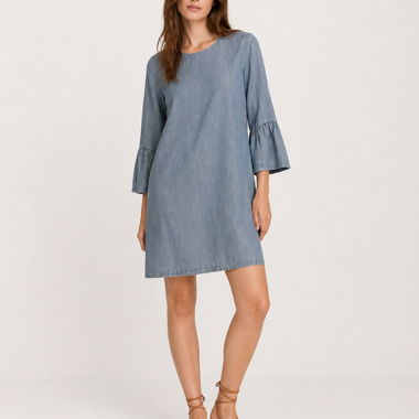 Abito in denim Zara blu
