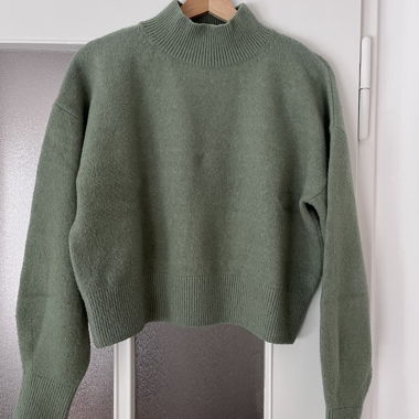 Lime-green Knit Sweater