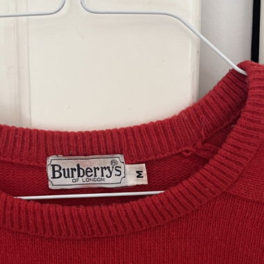 Maglione rosso Burberrys
