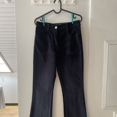 Straight leg Cordhose schwarz