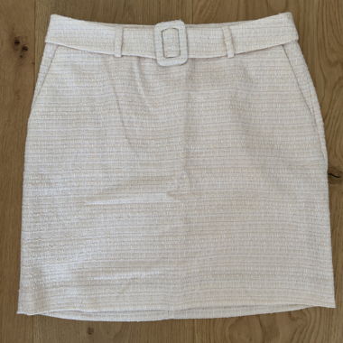 Comma bouclé skirt with belt size 38