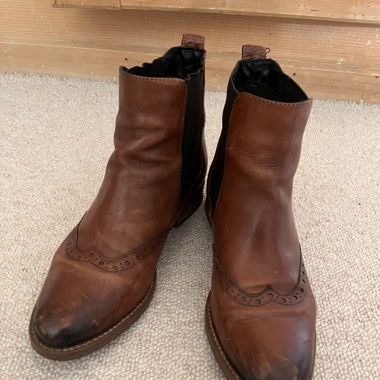 Leder Stifeletten
