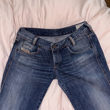 Diesel low waist straight leg jeans