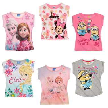 Lot of 6 Girls T-Shirts Age 8 – New with Tag