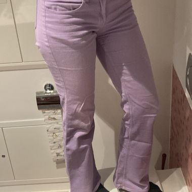 Purple Flared Jeans