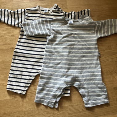 2 bodies Petit Bateau pour bébé