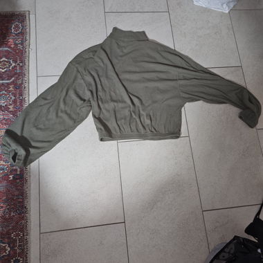 Olive Ribbed Top