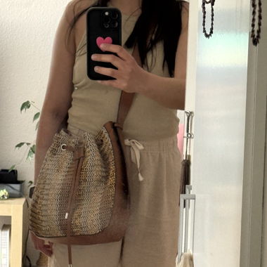 Striped bag