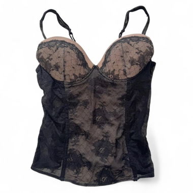 Intimissimi Spitzen-Top schwarz, EU 80