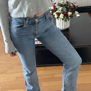 Jeans bootcut blu