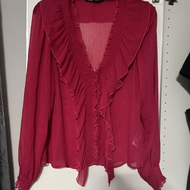Zara blouse fuchsia 