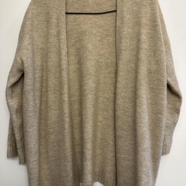 Beige Knit Cardigan