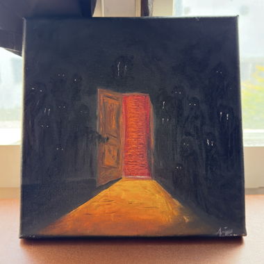 Toile “I Know This Place” Dark art