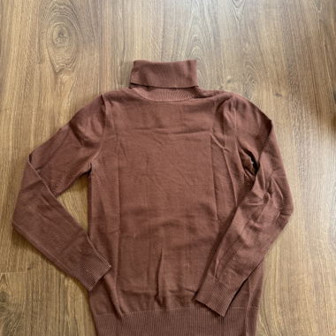 Brown Turtleneck Sweater