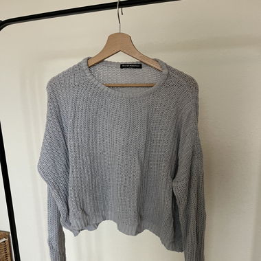 Strickpulli hellblau