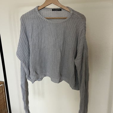 Strickpulli hellblau