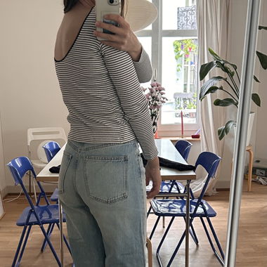 Massimo Dutti - T-shirt à manches longues rayé