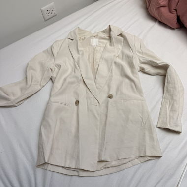 Blazer beige femme