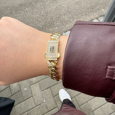 Gold-tone chain bracelet