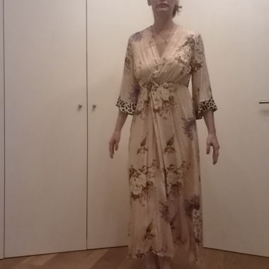 Floral Wrap Long Dress