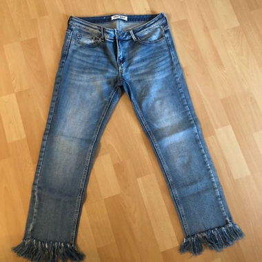 Tally Weijl Jeans mit Fransen Gr 40 