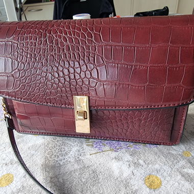 Sac bandoulière bordeaux