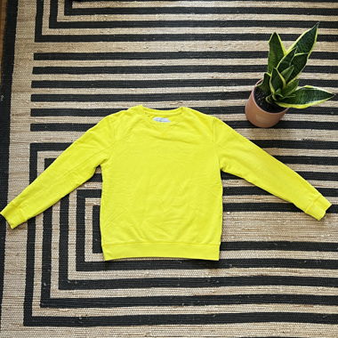 CALVIN KLEIN JEANS yellow sweatshirt