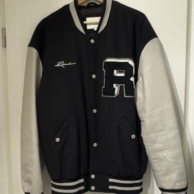 Review College Jacke – Schwarz/Grau, Gr. L