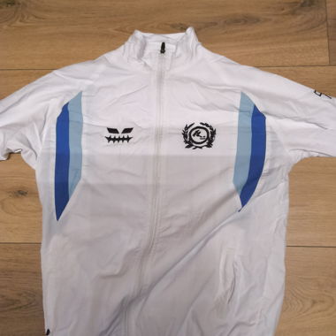 Giacca bianca con zip