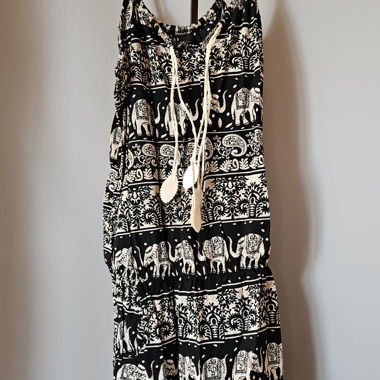 Jumpsuit mit Elefantenprint